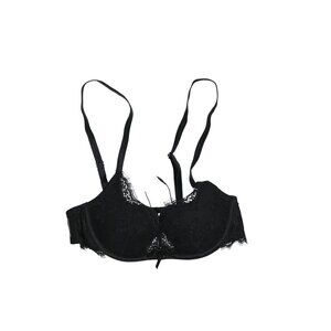 Fleur du Mal Frankie Lace Seduce U-Plunge Bra in Black
